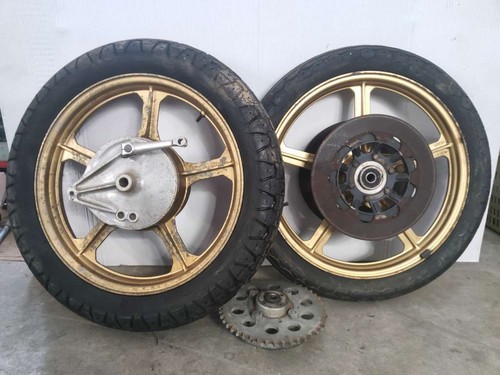 Pair alloy wheels racing - of,